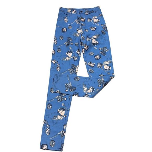 Rachel Comey Printed Pant in Blue NWT Size 4 - Picture 1 of 4